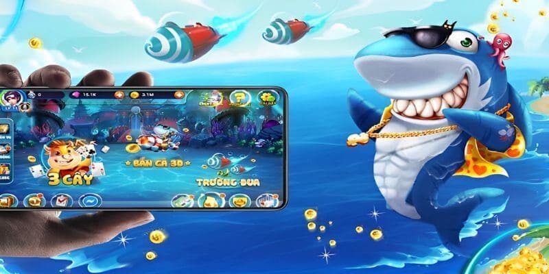 Hướng dẫn thao tác 3 bước tham gia săn cá ăn xu